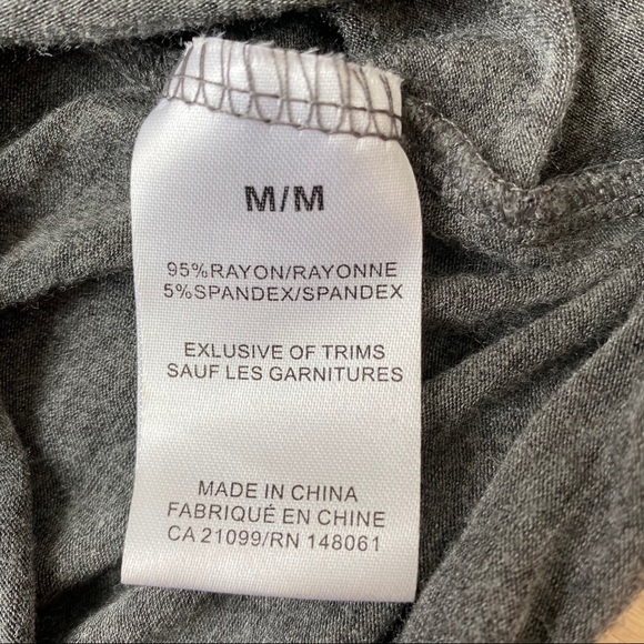 Grey Wrap-Style Long Sleeve - Picture 5 of 5